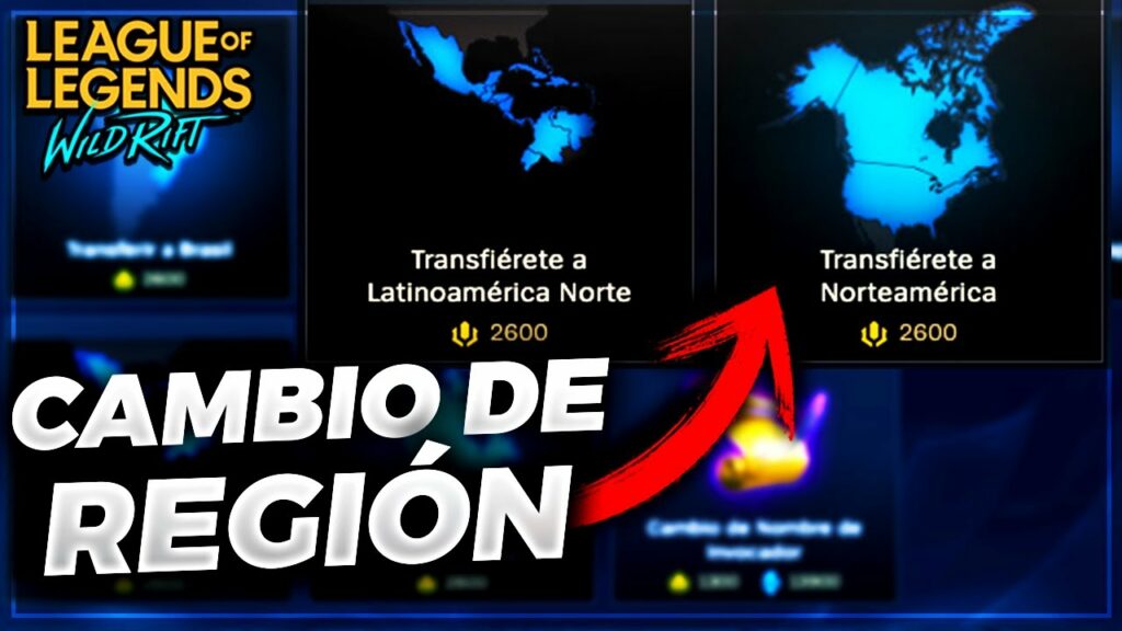 Cómo cambiar de región en Wild Rift