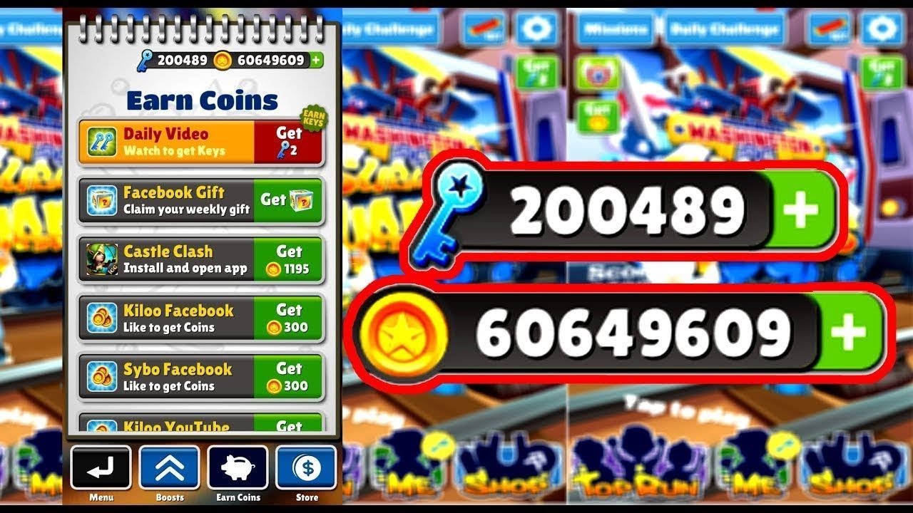 cómo tener llaves y monedas infinitas en el Subway Surfers 😱 hack