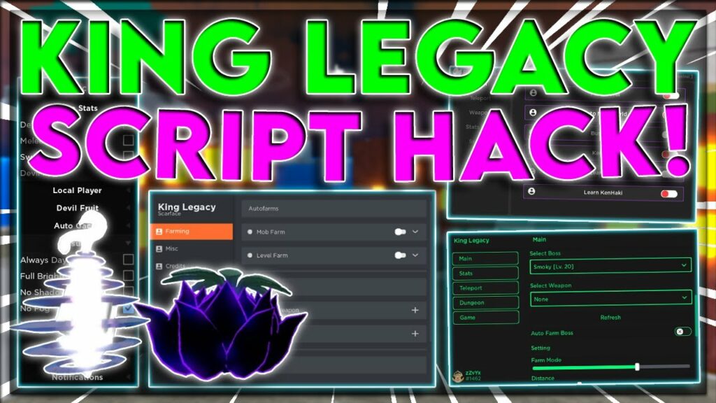 KING LEGACY SCRIPT/HACK ROBLOX!! AUTO FARM, AUTO ITENS