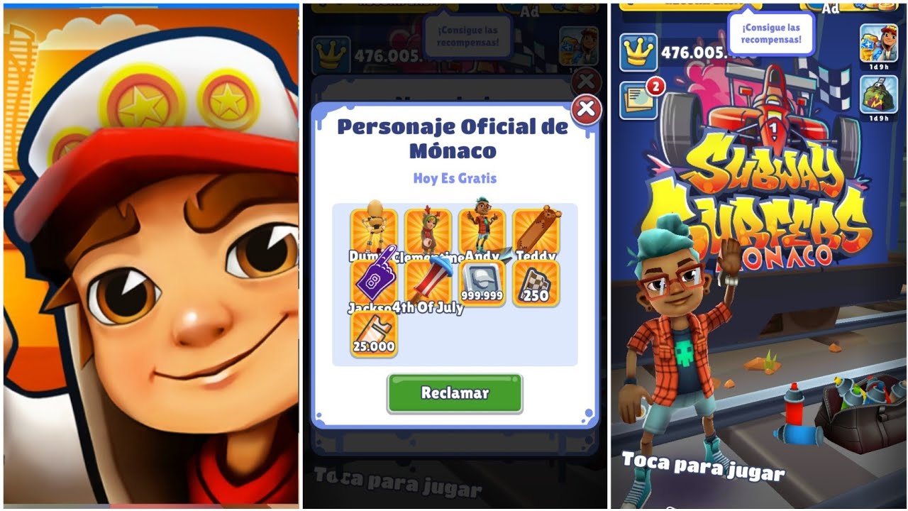 Juega Subway Surfers Mónaco juego gratis en línea