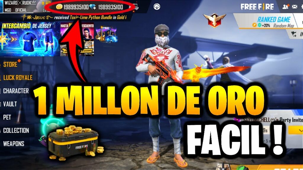 Como Conseguir Oro en Free Fire