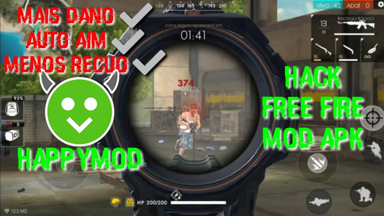 Como hackear Free Fire com HappyMod 2023▷ MyTruKo