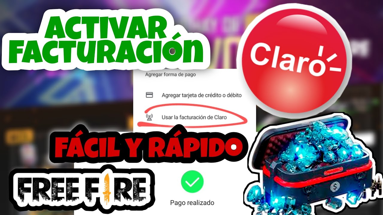 Como Recargar Diamantes en Free Fire con Saldo Claro Colombia