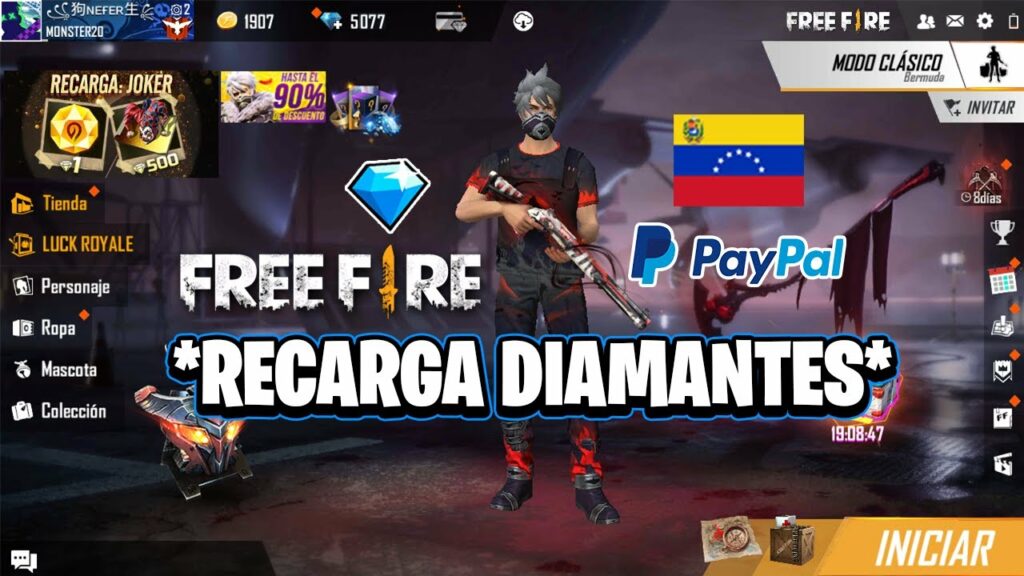 Como comprar diamantes en Free Fire Venezuela