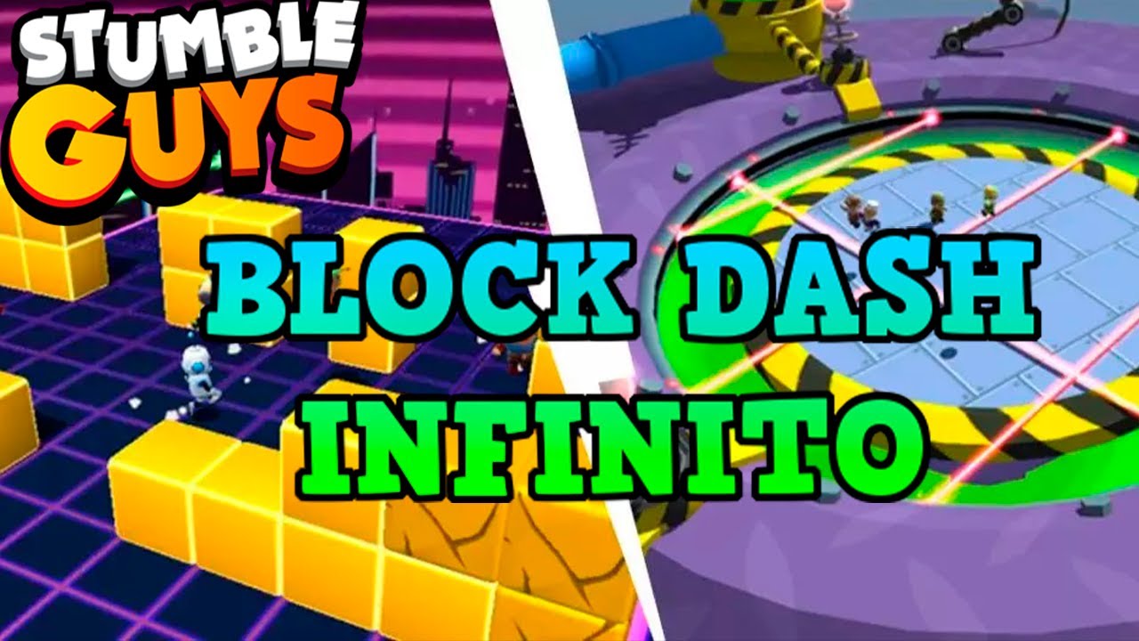 COMO JUGAR BLOCK DASH INFINITO en CELULAR STUMBLE GUYS 