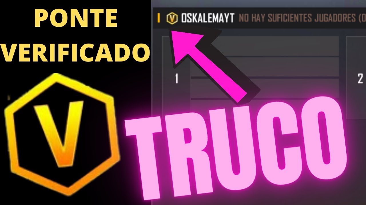 Como tener la V de verificado en Free Fire sin ser influencer