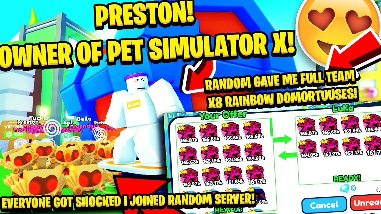 Dónde está Preston en Pet Simulator X