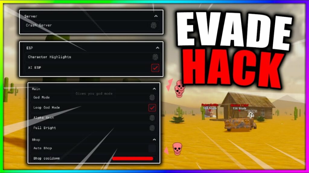 NEW] Evade Script / Hack GUI, God Mode