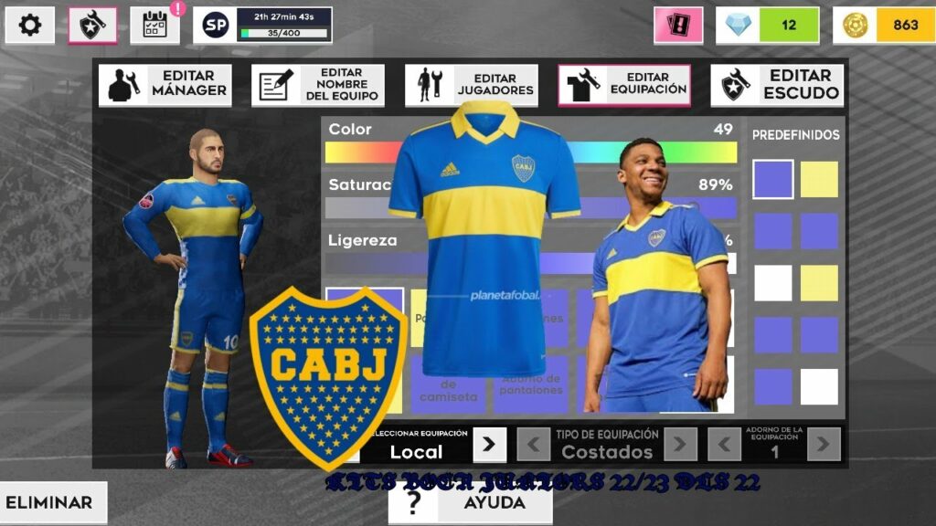 Kits de Boca Juniors para Dream League Soccer
