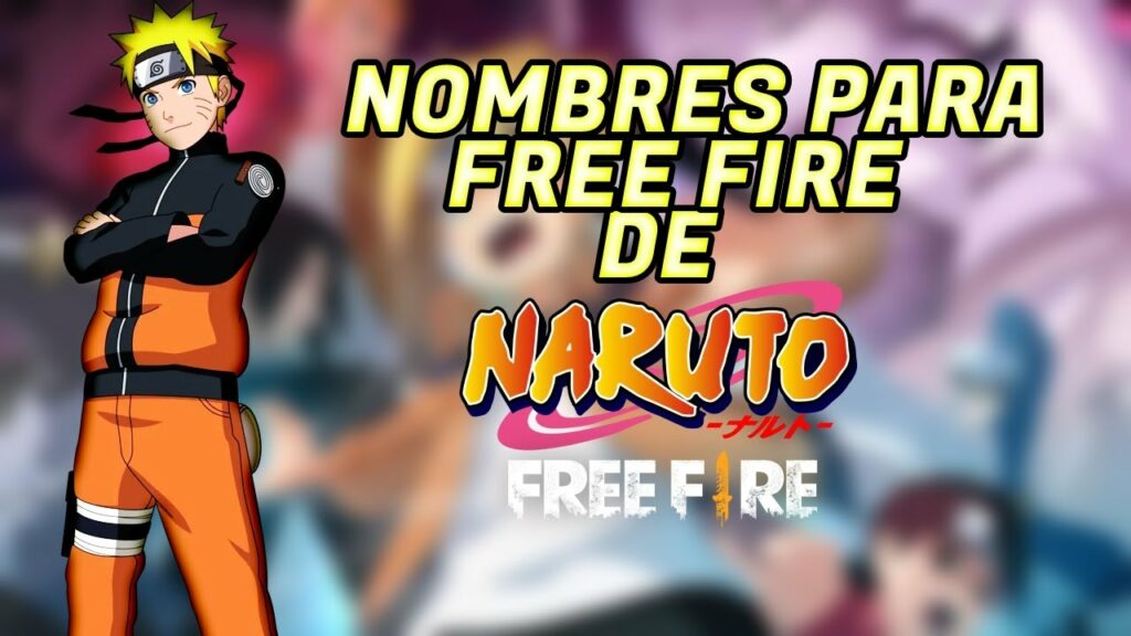 Nombres para Free Fire de Naruto y Sasuke