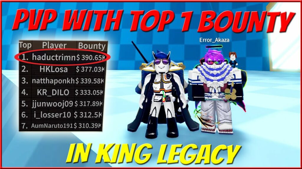 Para qué sirve el bounty en King Legacy
