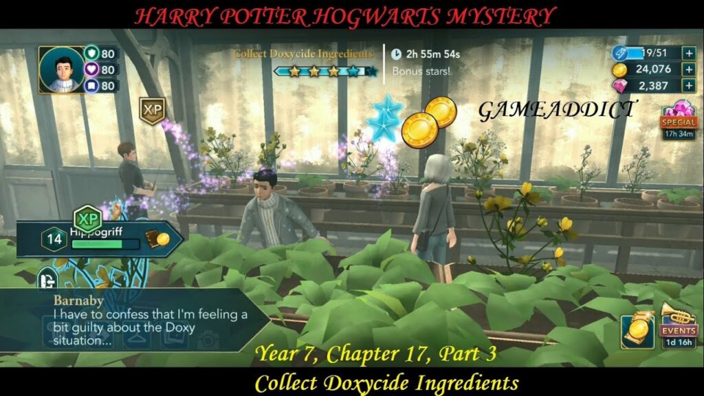 Que contiene el doxycida Harry Potter Hogwarts Mystery