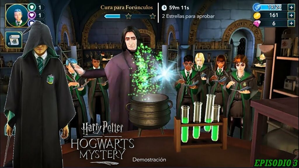 Que contiene la cura para forúnculos Harry Potter Hogwarts Mystery