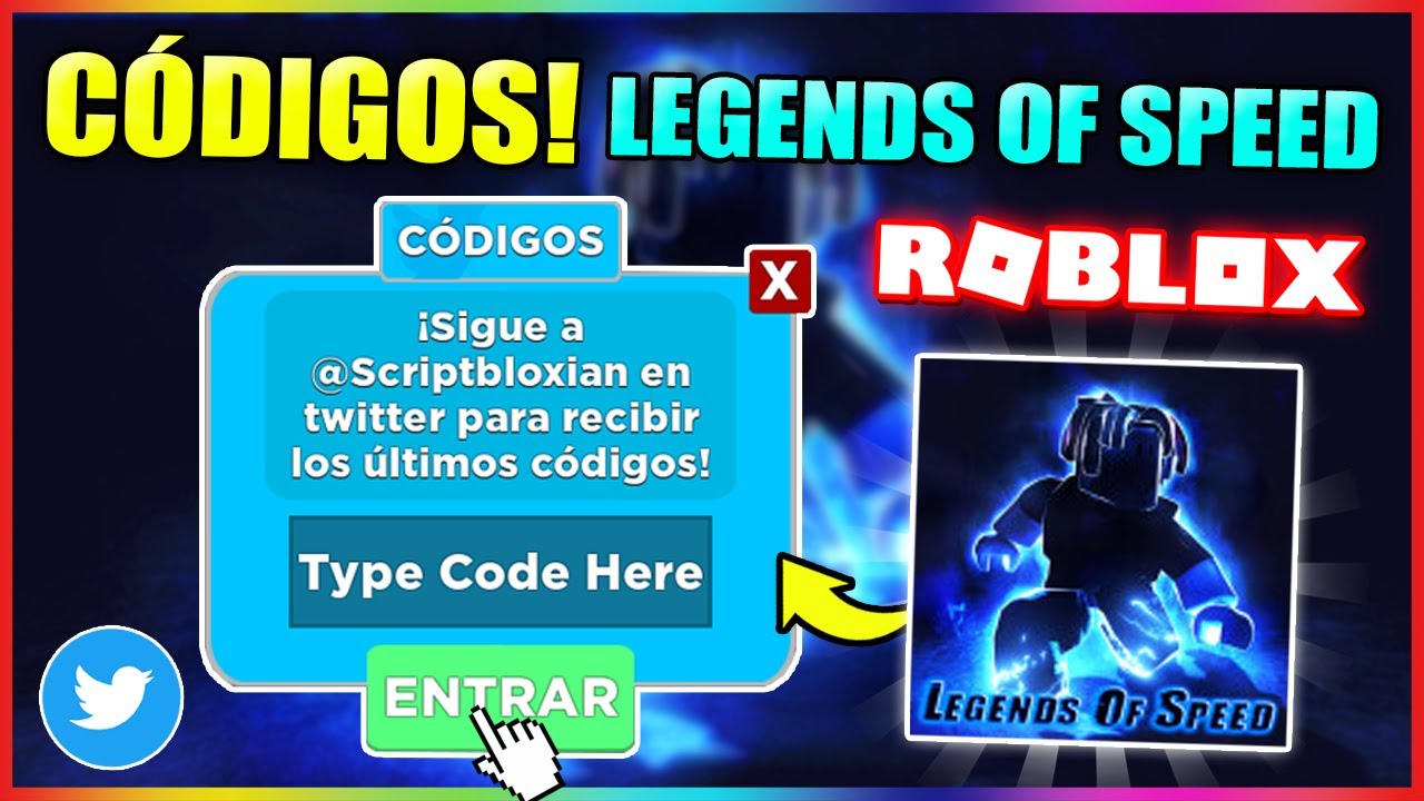 TODOS OS CODIGOS DO LEGENDS OF SPEED NO ROBLOX 